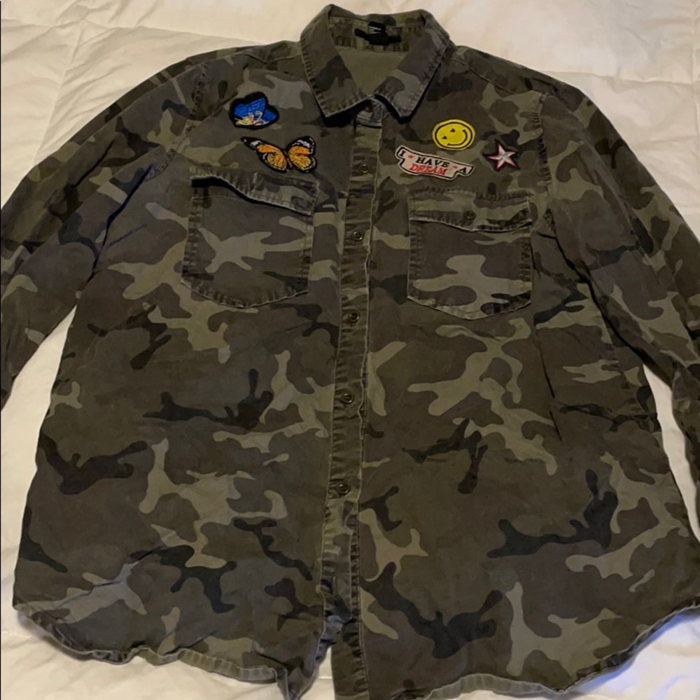 Army fatigue long sleeve shirt